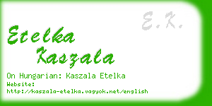 etelka kaszala business card